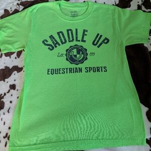 Saddle Up Youth Tee Equestrian Style!!